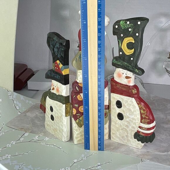 Kurt Adler Christmas primitive snowman screen - Picture 2 of 7